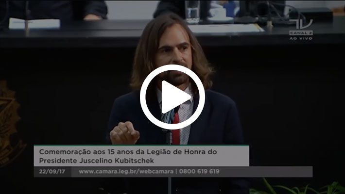 Print do vídeo 1 sobre o prêmio da Medalha JK