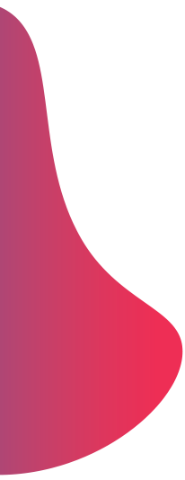 Elemento abstrato arredondado rosa em degrade com azul fixa a esquerda no topo